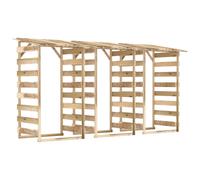 Vidaxl Pergolas Avec Toits 3 Pcs 100x90x200 Cm Bois De Pin Imprégné