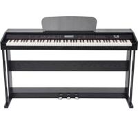 vidaXL Piano numérique 88 touches avec pédales Noir Plateau mélaminé