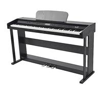 vidaXL Piano numérique avec pédales 88 touches Noir Panneau mélamine