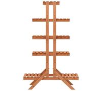 vidaXL Pied à fleurs 83x25x132 cm Bois de sapin massif