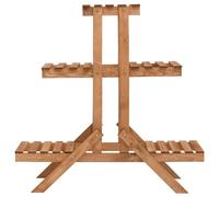 vidaXL Pied à fleurs 83x25x83 cm bois de sapin
