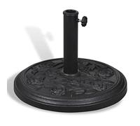 vidaXL Pied Base de Parasol Rond en Résine Support Jardin Terrasse Balcon