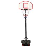 vidaXL Support de basket-ball Blanc 216-250 cm Polyéthylène Blanc