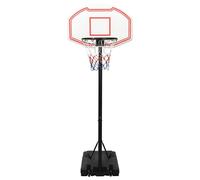 Vidaxl Support De Basket-Ball Blanc 237-307 Cm Polyã©Thylã¿Ne