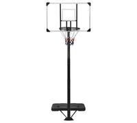 vidaXL Pied de basketball Transparent 256-361 cm Polycarbonate