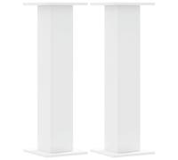 vidaXL Pied de haut-parleur 2 pcs. Blanc 30x30x95 cm Bois composite