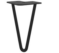 vidaXL Pied de meuble 12 pcs Noir 54,1 x 54,1 x 100 mm Fer, Salle d'utilité, Autres espaces, Approche minimaliste, Matériaux durables, Idées de design fonctionnel, Optimiser les solutions de rangement