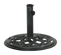 vidaXL Pied de parasol pour jardin, terrasse, balcon, pelouse, extérieur - Support en fonte vintage - Vert
