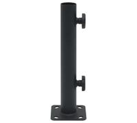 Vidaxl Base De Parasol Pour Mât Ø32/34/38 Mm Noir Mat Acier