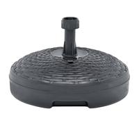 vidaXL Pied de parasol sable/eau 20L anthracite plastique rotin