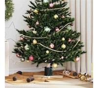 Pied de Sapin de Noël 1.73 Vert 50 x 50 x 16 cm Pin massif, Salon, Support de Sapin Moderne, Résistant 42019194