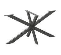 vidaXL Pied de table à manger en forme d'araignée Anthracite 150 x 78 x (72-73) cm Acier