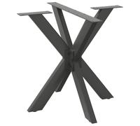vidaXL Pied de Table à Manger en Forme d'araignée, Anthracite, 85 x 85 x (72-73) cm, Acier