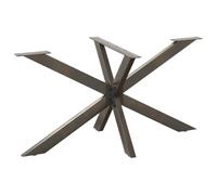 vidaXL Pied de Table à Manger en Forme d'araignée Noir 150 x 78 x (72-73) cm en Acier