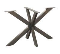 vidaXL Pied de Table à Manger en Forme d'araignée, Noir,