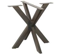 vidaXL Pied de table à manger forme d'araignée acier naturel 85x85x(72-73) cm, pied de table, pied de table en métal, pied 4013123