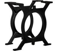 2x Pied de Banc Cadre en Y Fonte Support de Banc Jambe de Banc Meuble vidaXL