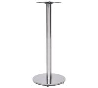Pied de table de bistro Argenté Ø45x107 cm Acier inoxydable