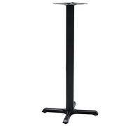 vidaXL Pied de Table de Bistro Pied de Table de Remplacement Jambe de Rechange Jambe de Table de Bistro Accessoire de Meuble Noir 56x56x107 cm Fonte