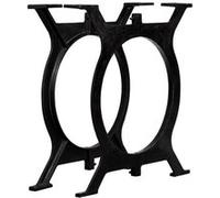 2x Pied de Banc Cadre en Y Fonte Support de Banc Jambe de Banc Meuble vidaXL