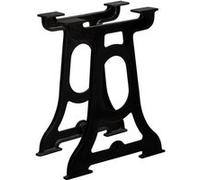 vidaXL Pieds de table de salle à manger Cadre en Y en fonte Noir 2 pcs
