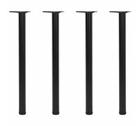 Vidaxl Pied De Table Réglable En Hauteur 4 Pcs 870 Mm Noir Noir
