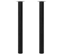 vidaXL Pied de table télescopique 2 pièces Noir 710–1100 mm
