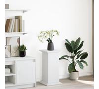 Vidaxl Piédestal Avec Rangement Blanc 31x30x60 Cm Bois D'ingénierie