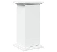 vidaXL Piédestal avec rangement blanc 31x30x60 cm bois d'ingénierie, vitrine, présentoir, étagère de présentation, stand d'exposition