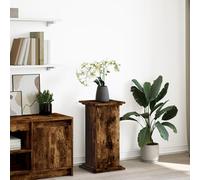 Vidaxl Piédestal Avec Rangement Chêne Fumé 31x30x60 Cm Bois Ingénierie