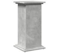 vidaXL Piédestal avec rangement gris béton 31x30x60 cm bois ingénierie, vitrine, présentoir, étagère de présentation, stand d'exposition