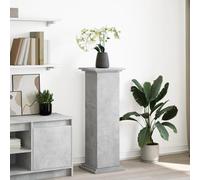 Vidaxl Piédestal Avec Rangement Gris Béton 31x30x90 Cm Bois Ingénierie