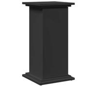 vidaXL Piédestal avec rangement noir 31x30x60 cm bois d'ingénierie, vitrine, présentoir, étagère de présentation, stand 854617