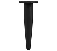 vidaXL Pieds de meuble 2 pcs Noir Ø 40 x 98 mm Fer, Designs de bureau, éléments cylindriques, esthétiques minimalistes, espaces innovants, fonctionnalité rencontre style, solutions modernes