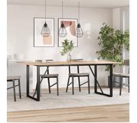 vidaXL Pieds de table à manger Cadre en O acier 160x80x73 cm 357888