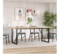 vidaXL Pieds de table à manger Cadre en O 180x80x73 cm Acier