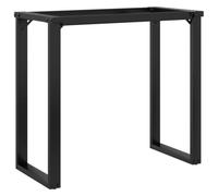 vidaXL Pieds de Table à Manger Cadre en O, Pieds de Table d'Appoint, Pieds de Table d'Extrémité Salon Maison Intérieur, 80x40x73 cm Acier