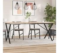 vidaXL Pieds de Table à Manger Cadre en X, Pieds de Table d'Appoint, Pieds de Table d'Extrémité Salon Maison Intérieur, 357912 Marron G