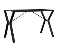 vidaXL Pieds de table à manger Cadre en Y 120x60x73 cm fonte Marron