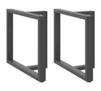 vidaXL Pieds de table à manger forme de T 2 pcs 100x35x(72-73)cm acier