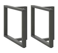 vidaXL Pieds de table à manger forme de T 2 pcs 90x35x(72-73) cm acier