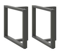 vidaXL Pieds de table à manger forme de T 2 pcs 90x35x(72-73) cm acier