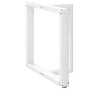 vidaXL Pieds de table à manger forme de T 2 pcs blanc 80x35x(72-73) cm Blanc