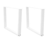 vidaXL Pieds de table à manger forme de V 2 pcs blanc 100x(72-73,3) cm