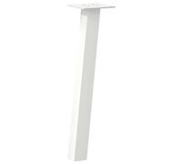 vidaXL Pieds de Table Basse 4 pièces Blanc 30 cm Acier