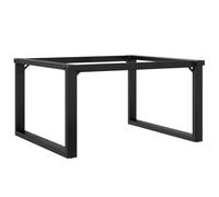 vidaXL Pieds de table basse Cadre en O 70x60x43 cm fonte Marron G