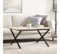 Vidaxl Pieds De Table Basse Cadre En X 80x70x43 Cm Acier