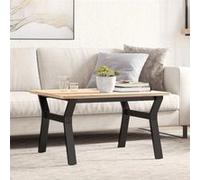 vidaXL Pieds de table basse cadre en Y 70x60x43 cm acier
