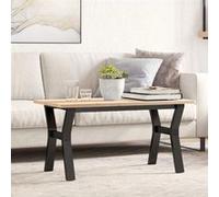 vidaXL Pieds de table basse Cadre en Y Acier 80x40x43 cm pour salon