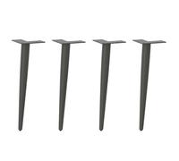 vidaXL Pieds de table basse forme conique 4 pcs anthracite 42-43 cm 4012514